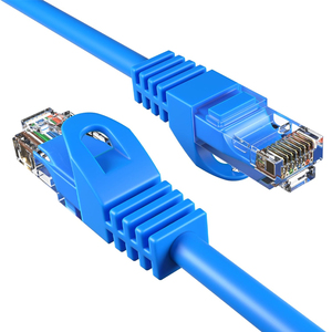 Câble Ethernet Cat5e UTP bleu, câble réseau en cuivre pur à 8 cœurs, connecteur RJ45, haute stabilité, pour ordinateur - Product Image 1