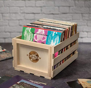 Wooden Crate Vinyl Record Storage Record Storage Crat Country Rustic Wood Storage Crate Decorative Tray Carrier Boxes Handles