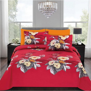 Juego de Sábanas de 6 Piezas con Estampado de Patrón Abstracto de Plantas, Transpirables, Ecológicas, Modernas, para Dormitorio - Product Image 3