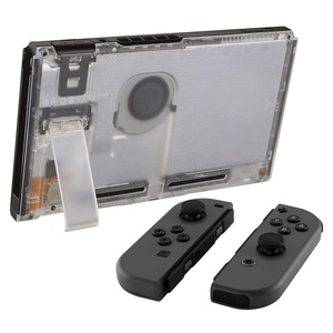 For Nintendo <b>Switch</b> Console Backplate, Plastic Clear Rear Housing with Kickstand - Product Image 6