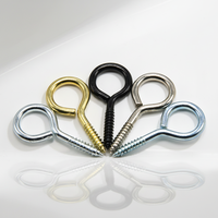 Lot de 100 crochets à œil en fer et clous à œil de mouton, plaqués zinc, métriques/pouces, accessoires de bricolage pour la fabrication de pendentifs