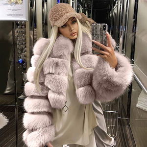 Giacca Corta Firmata da Donna alla Moda in Pelliccia Sintetica all'Ingrosso Cappotto Corto Invernale in <span class=keywords><strong>Visone</strong></span> per Signore - Product Image 2