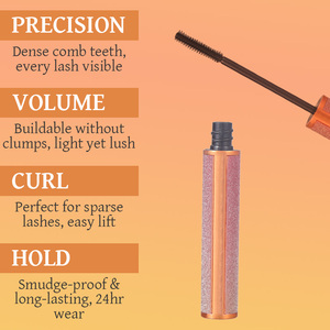 Máscara de <span class=keywords><strong>Pestañas</strong></span> Starry <span class=keywords><strong>Sky</strong></span> 4D, Resistente al Agua, Voluminizadora, Alargadora y Rizadora, a Prueba de Manchas, de Larga Duración, Tubo con Brillo Dorado Rosa - Product Image 3