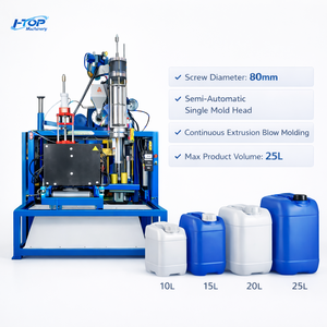 Machine de fabrication de bidons en plastique semi-automatique de 20 L avec système de soufflage à haut rendement pour la production industrielle de PEHD - Product Image 2