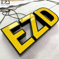Enseigne lumineuse LED pour magasin en extérieur, lettres 3D, logo, enseigne lumineuse électronique pour café, restaurant, boutique, enseigne lumineuse