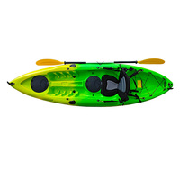 Kayak de pêche professionnel à siège unique, kayak de pêche en plastique LLDPE, canoë à ramer