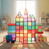 Blocs de construction magnétiques pour enfants ensemble de jeu ouvert créatif adapté aux enfants blocs magnétiques 3d jouets éducatifs