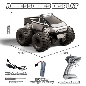 Aijh 1:18 lội nước <span class=keywords><strong>RC</strong></span> xe leo núi điều khiển từ xa Xe bốn bánh lái xe với đèn 5ch <span class=keywords><strong>RC</strong></span> Xe đồ chơi - Product Image 2