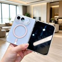Nouvelle coque de téléphone portable pour iPhone 18 Duo, transparente, anti-jaunissement, antichoc, colorée, magnétique, pour iPhone 18 Duo