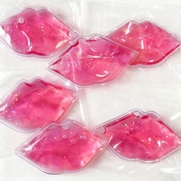 Pack de glace en gel PVC souple en forme de lèvres, personnalisable, certifié CE, pour la récupération post-chirurgie esthétique, le soulagement de la douleur et les soins quotidiens (chaud/froid)