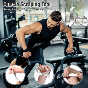 Set de Gua Sha de Acero Inoxidable con Bolsa de Almacenamiento <span class=keywords><strong>para</strong></span> Drenaje Linfático de Cicatrices y Masaje Anticelulítico - Herramienta de Masaje Corporal Completo - Product Image 5