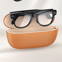 Étui chargeur de batterie grande capacité pour lunettes intelligentes avec caméra 8MP, enregistrement vidéo, reconnaissance photo IA, traduction vocale et fonction de lunettes de soleil