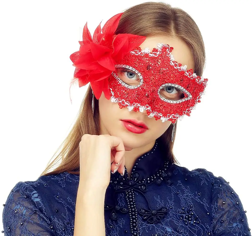 Maskerade Masker Voor Vrouwen Venetiaanse Kant Eye Maskers Voor Carnaval Prom Ball Fancy Dress Feestartikelen