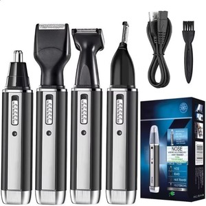 Recortadora de pelo de <span class=keywords><strong>nariz</strong></span> eléctrica 4 en 1, afeitadora de <span class=keywords><strong>patillas</strong></span> multifuncional con fuente de alimentación USB para uso doméstico <span class=keywords><strong>y</strong></span> hotelero, recortadora de pelo - Product Image 3