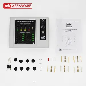 Asenware LPCB Aprovado 8 Zona Convencional Alarme de Incêndio Sistema de Controle Sem Fio para uso doméstico