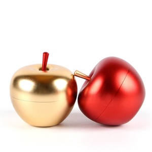 Wholesale Two Colors Metal Apple Jewelry <b>Box</b> Ring Pendant Christmas Jewelry <b>Gift</b> <b>Box</b> - Product Image 2