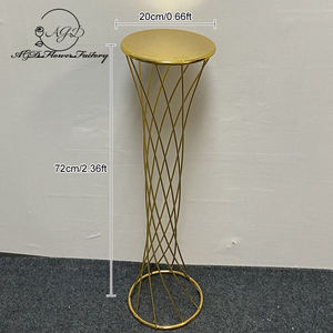 Arrangement floral doré personnalisé pour table principale Guide routier Table <span class=keywords><strong>d</strong></span>'aménagement pour mariage Support à fleurs pour arrangement floral <span class=keywords><strong>D</strong></span>écoration - Product Image 4