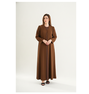 Abaya Elegante y Modesta de Chifón Suave de Primera Calidad Personalizada al por Mayor para Mujer - Product Image 1