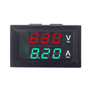 มิเตอร์วัดค่าไฟฟ้าแบบจอแสดงผลคู่ D85-2035VA 4 หลัก LED แสดงค่าแรงดันไฟฟ้ากระแสสลับ/กระแสตรง แบบเฟสเดียว 220V วัสดุ ABS - Product Image 1