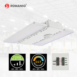 Lampu Linear High Bay LED 80W 130W 160W 200W 300W 160lm/w, Daya Dapat Diatur, Bersertifikasi UL ETL CCT, Stok di AS dan Kanada - Product Image 1
