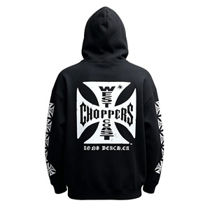 Sweat à capuche imprimé pour homme à manches longues avec poche kangourou avant, en molleton de coton <span class=keywords><strong>épais</strong></span>, vêtements décontractés d'hiver pour le streetwear - Product Image 2