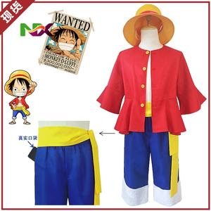 ชุดคอสเพลย์อนิเมะลูฟี่ ชุดคอสเพลย์มังกี้ ดี พร้อมหมวก สำหรับฮาโลวีน ผู้หญิง ผู้ชาย เด็ก เสื้อ กางเกง ของขวัญ - Product Image 2