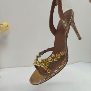 Handmade Custom Design Crystal Rhinestone Sandalias De Slingback High <b>Heel</b> for Sexy Women Shoes - Product Image 5