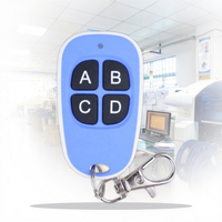 Control Remoto Inalámbrico RF Azul de 4 Canales, 433mhz, Tipo Duplicado, 1 Año de Garantía para Puerta Eléctrica, Control Remoto de Repuesto