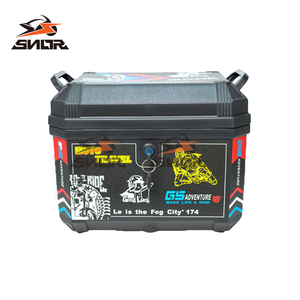 Caja de herramientas de almacenamiento cuadrada gruesa Universal SNOR al por mayor, caja trasera de motocicleta de gran capacidad para maletero de motocicleta - Product Image 5