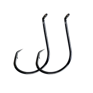 Palmer 7384 thể thao bạch tuộc vòng tròn móc câu cá nước mặn màu đen cao Carbon thép bạch tuộc câu cá móc J móc bù đắp cá móc - Product Image 1