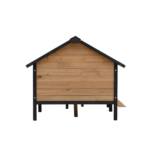 Rumah Anjing Kayu Solid JX Outdoor. Interior yang luas, desain eksterior yang menarik, dengan platform berkualitas tinggi. - Product Image 4