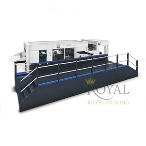 Automatic Die Cutting and Creasing Flat Bed Machine 6000s/h Production Capacity for Sweet Corrugated Box 1280*920 1290*940 12mm
