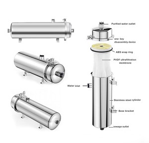 Hệ Thống Lọc Nước Uống Bằng Thép Không Gỉ 304 Màng Pvdf Uf Áp Suất Bên Ngoài Nhà Bếp 1000L Bộ Lọc Nước Cho Gia Đình - Product Image 2
