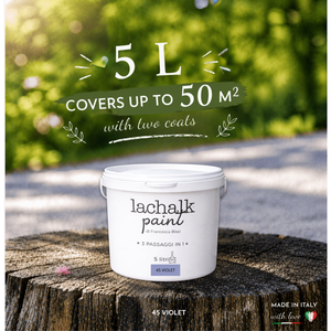 45 VIOLET 5lt LaChalk the evolution of <b>chalk</b> paint Where <b>chalk</b> meets resin: Hybrid <b>Chalk</b> Resin Paint made in Italy - Product Image 2
