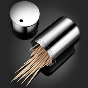 304 Stainless Steel <b>Toothpick</b> Holder Large Capacity Hotel Use <b>Toothpick</b> Container - Product Image 2