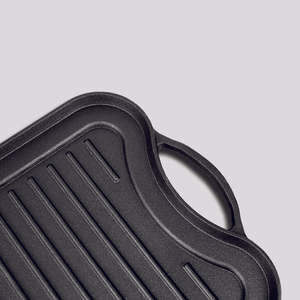 Groothandel dubbelzijdige gietijzeren grillpan, vooraf ingebraden, omkeerbaar, voor ontbijt, steak, buiten grillen - Product Image 1
