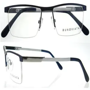 Professional design titanium half optical frame glasses