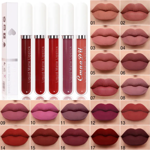 Dayanıklı 18 renkler ipeksi yumuşak mat dudak parlatıcısı uzun ömürlü yapışmaz dudak güzellik makyaj su geçirmez sıvı ruj - Product Image 2