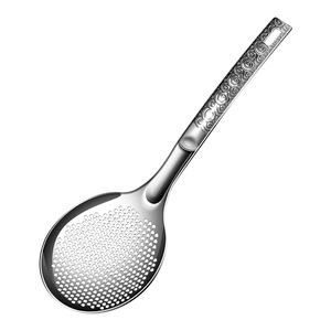 316 Stainless Steel Strainer With Perforated Bowl For Noodles Dumplings Hot Pot Frying Kitchen Use - Product Image 1