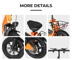 สกู๊ตเตอร์ไฟฟ้าแบบพับได้ Samebike Brushless สองล้อ แบตเตอรี่ลิเธียมขนาดเล็ก ระบบดิจิตอลอัจฉริยะ รับน้ำหนักได้ 120 กก. กำลังไฟ 250 วัตต์ รุ่น SM-C02 250W - Product Image 5