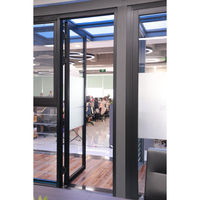 Porte à battants en aluminium de sécurité à double vitrage moderne de haute qualité sur mesure australienne AMJ AS2047