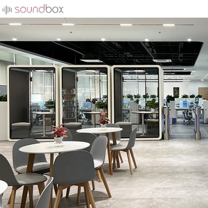<span class=keywords><strong>Bureau</strong></span> populaire à deux sièges insonorisé réunion pod téléphone <span class=keywords><strong>bureau</strong></span> de cabine d'espace de travail pour les ventes - Product Image 5