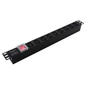 <span class=keywords><strong>IEC</strong></span> C13 10A cơ bản bảo vệ tăng 1U trung tâm máy tính thiết bị phân phối điện <span class=keywords><strong>IEC</strong></span> 19 "1U Rack mount PDU - Product Image 2