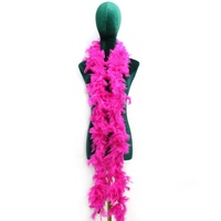 Boa en plumes de dinde teintes pour la décoration de fêtes, carnavals, festivals et célébrations