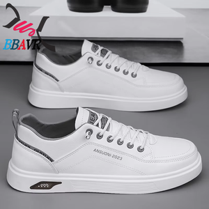 Zapatos Casuales para Hombre al por Mayor, Elegantes y Cómodos, Planos, para Skateboard, Ligeros, Transpirables, con Parte Superior de Cuero y Entresuela de Goma - Product Image 4