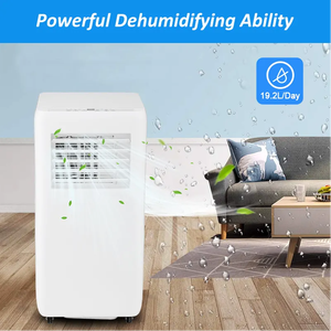 Climatiseur portable 7000 BTU à installation facile avec télécommande, écran LED et déshumidificateur puissant - Product Image 4