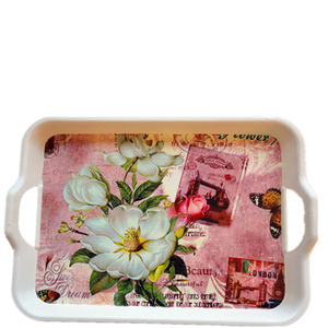 Eco- Friendly Angular Sides PP Food Full Print with Handle <strong>Serving</strong> Tray - Product Image 2