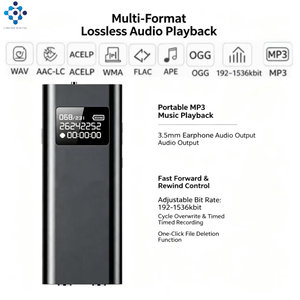 <span class=keywords><strong>Enregistreur</strong></span> vocal <span class=keywords><strong>espion</strong></span> Q25, <span class=keywords><strong>enregistreur</strong></span> caché pour réunions, double microphone, WAV MP3, connecteur 3,5 mm - Product Image 3