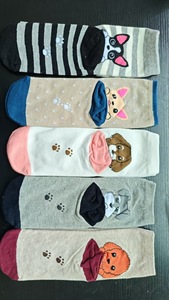 Oem Tùy Chỉnh Cotton Dễ Thương Crew Với Vui Vẻ Cat & Dog Mô Mẫu Giản Dị Hàng Ngày Hiện Đại Thiết Kế Vớ Cho Phụ Nữ - Product Image 6