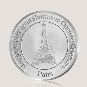 Zinc en relieve signo personalizado recuerdo aluminio plata metal chino <span class=keywords><strong>Panda</strong></span> <span class=keywords><strong>moneda</strong></span> - Product Image 2
